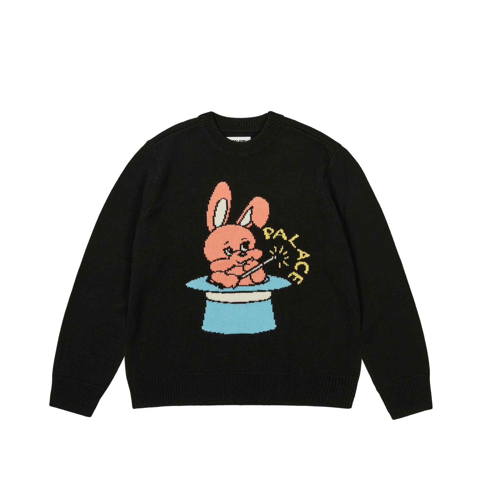 PALACE Rabbit Jacquard Knit Sweater Unisex Long Sleeve Crewneck P28KW008