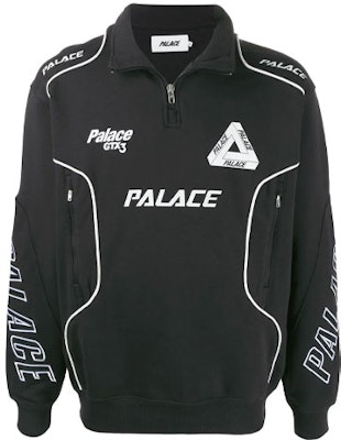 PALACE 賽車圖案印花黑色男女款圓領長袖上衣 P16ES178 Buy PALACE 賽車圖案印花黑色男女款圓領長袖上衣 P16ES178