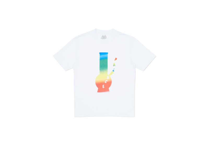 Buy Camiseta Palace Rainbow Bong Blanca