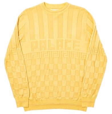 Palace Raiser Knit Yellow Buy Palace Raiser Knit Yellow