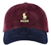 Order Palace Ralph Lauren Corduroy Classic Polo Cap Rich Ruby/Aviator Navy
