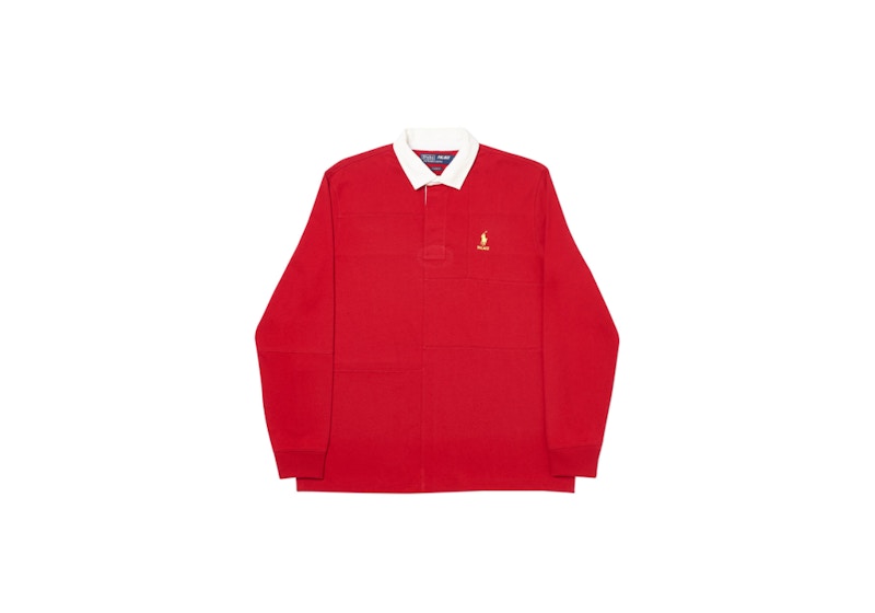 Buy 팰리스 랄프로렌 레드 럭비 셔츠 (Palace Ralph Lauren Red Rugby Shirt) 
