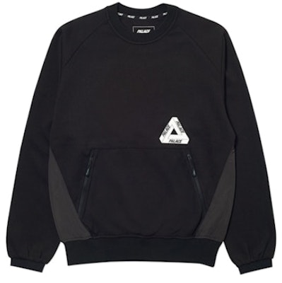 Palace Re-Sponder Tech Crew Black Buy Palace Re-Sponder Tech Crew Black