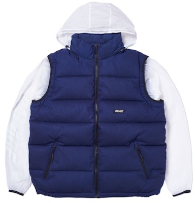 Palace Reacto Puff Zip Off Jacket Blue Buy Palace Reacto Puff Zip Off Jacket Blue