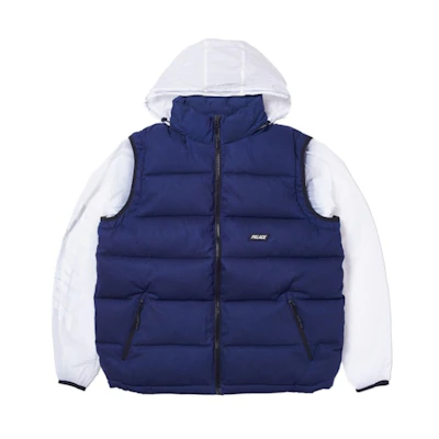 Palace Reacto Puff Zip Off Jacket Blue
