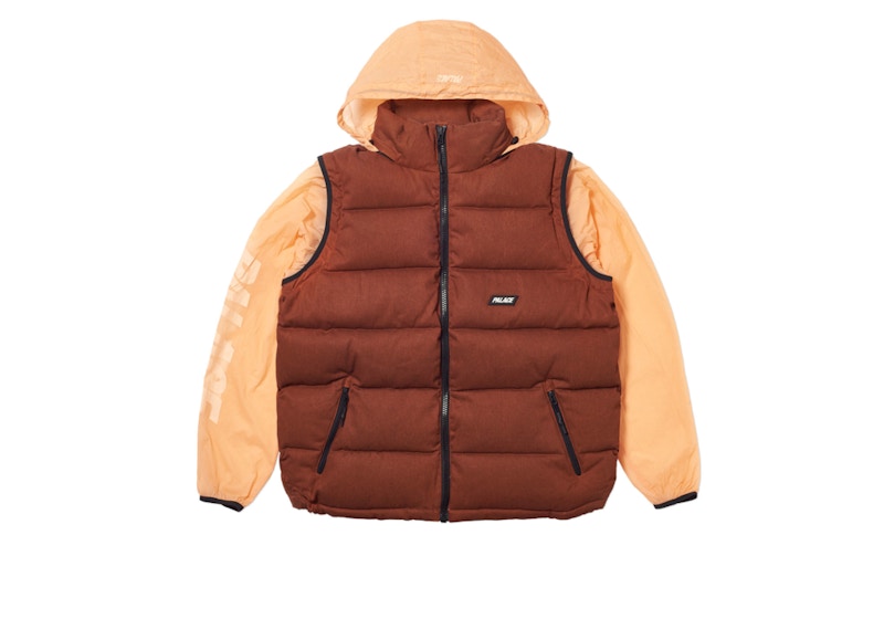 Palace Reacto Puff Zip Off Jacket Orange