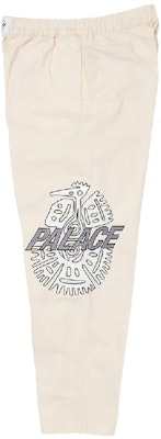 PALACE Relax Pant Beige Logo Straight-Leg Casual Pants Unisex White. ss22 525 Shop PALACE Relax Pant Beige Logo Straight-Leg Casual Pants Unisex White. ss22 525