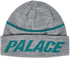Palace Reversible Beanie Grey Marl/Green Palace Reversible Beanie Grey Marl/Green