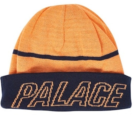 Palace可翻转针织帽 海军蓝/橙色 Order Palace可翻转针织帽 海军蓝/橙色