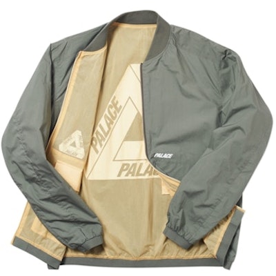 Palace Jaket Bomber Reversible Overlay Olive Lookbook Palace Jaket Bomber Reversible Overlay Olive