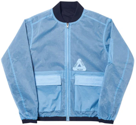Palace Reversible Overlay Navy Logo Bomber Jacket Unisex Blue P16JK029 Buy Palace Reversible Overlay Navy Logo Bomber Jacket Unisex Blue P16JK029