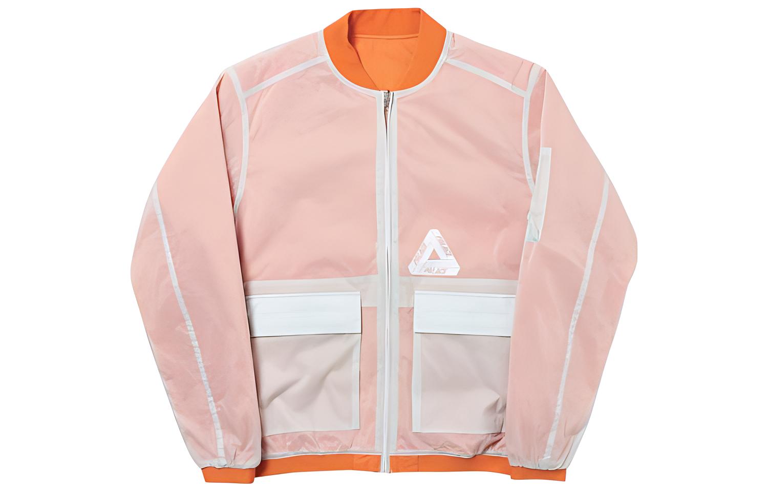 PALACE Reversible Overplay Orange Bomber Jacket Unisex with Logo Design. P16JK031