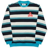 Palace Ribbed for Pleasure Crew Marl/Teal/Black Palace Ribbed for Pleasure Crew Marl/Teal/Black