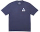 Buy Palace Ripped T-Shirt Navy