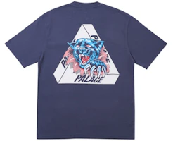 Order Palace Ripped T-Shirt Navy
