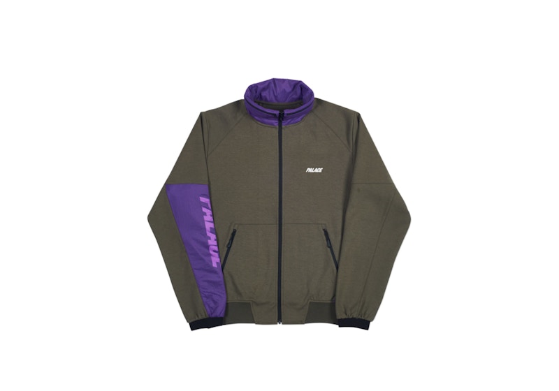 Palace S-Layer Track Top Olive/Purple