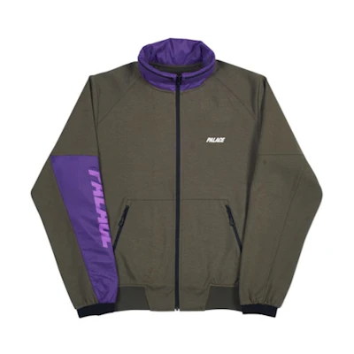 Palace S-Layer Track Top Olive/Purple