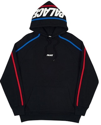 Palace S-Line Hood Black/Blue/Red Buy Palace S-Line Hood Black/Blue/Red