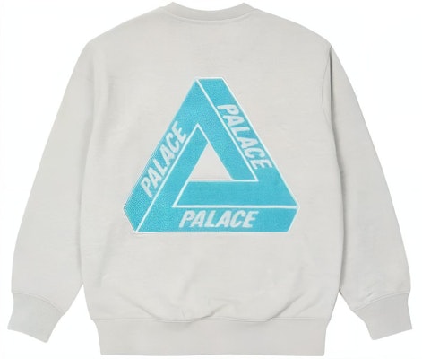 PALACE S23 Spring Fleece TRI-FERG Crewneck Sweatshirt Abu-abu Unisex. PLC23030 Order PALACE S23 Spring Fleece TRI-FERG Crewneck Sweatshirt Abu-abu Unisex. PLC23030