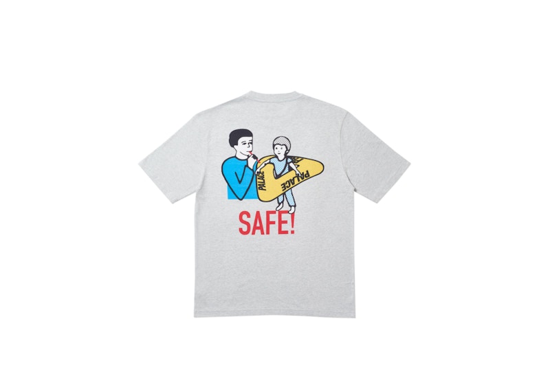 Order 팰리스 세이프 티셔츠 그레이 (Palace Safe T-Shirt Grey) 
