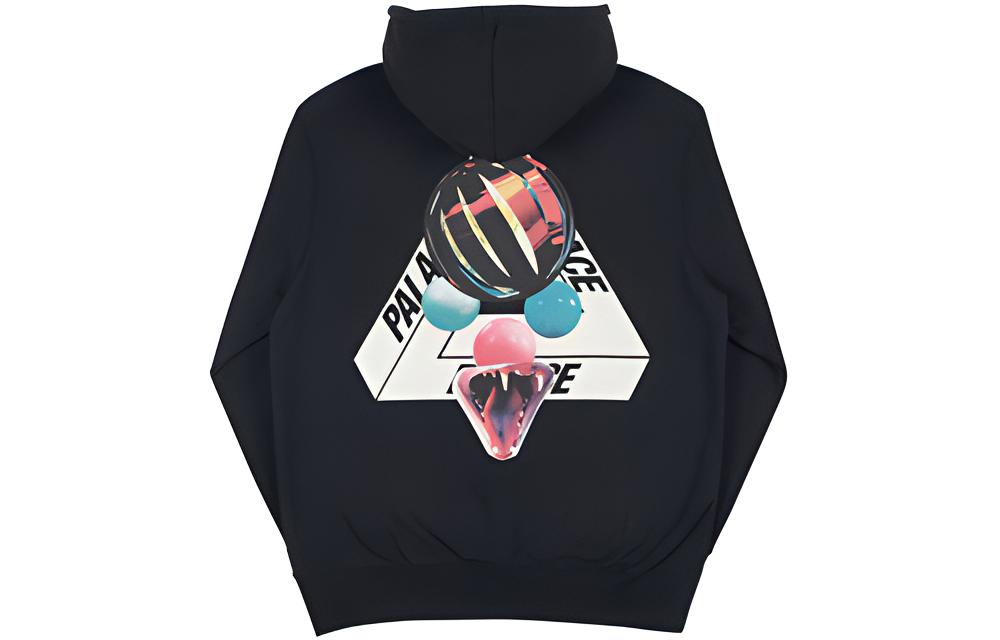 PALACE Sans Ferg Hood Black Cobra Print Logo Unisex Hoodie PAL-SS18-011