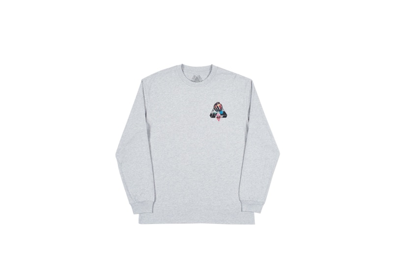 Palace Sans Ferg Longsleeve T-Shirt Grey Marl