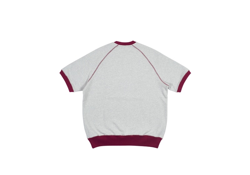 Palace Short Crew Grey Grey Marl/Red 圖 2