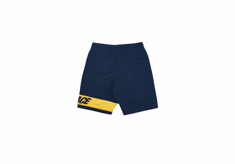 Palace Side Shorts Navy/Yellow 圖 2