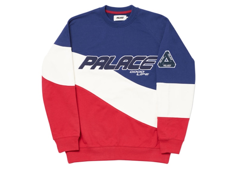 Buy Palace Sign Das Waver Crew Blue/White/Red