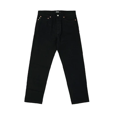 PALACE Single Rinse Unisex Black Denim Jeans P20D008