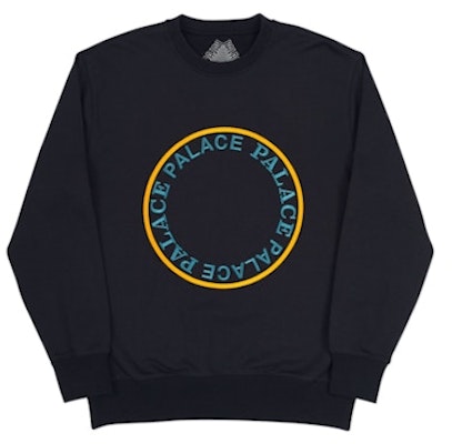Palace Sircle Crew Black/Yellow/Blue Buy Palace Sircle Crew Black/Yellow/Blue