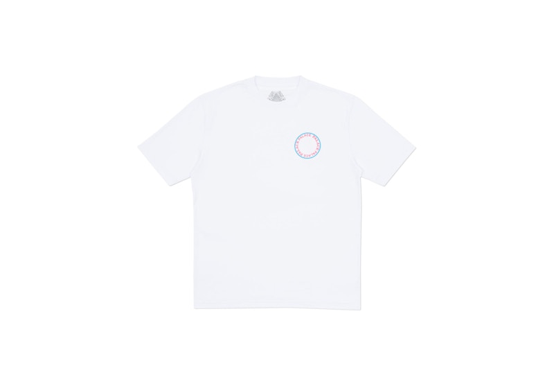 Buy 팰리스 서클 티셔츠 (화이트/블루/레드) 
