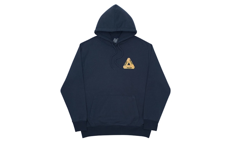 Palace Skeledon Hood Navy/Yellow