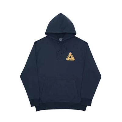 Palace Skeledon Hood Navy/Yellow