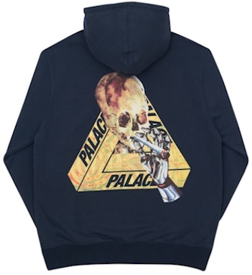 Palace Skeledon Hoodie Biru/Kuning Order Palace Skeledon Hoodie Biru/Kuning