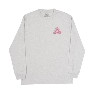 Palace Skeledon Longsleeve Grey Marl/Pink