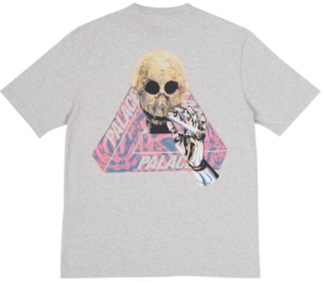 Palace Skeledon T-Shirt Grey Marl Order Palace Skeledon T-Shirt Grey Marl