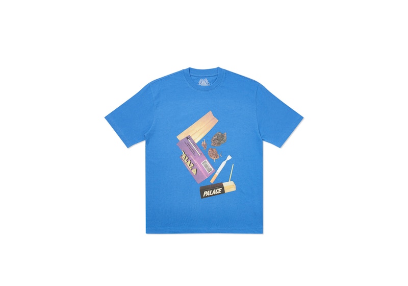 Palace Skin Up Monsieur T-Shirt Blue