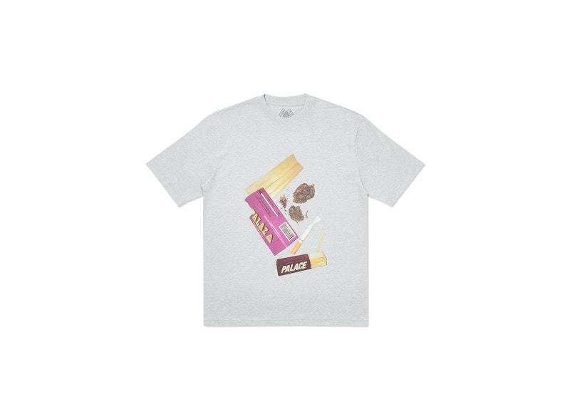 Palace Skin Up Monsieur T-Shirt Grey Marl