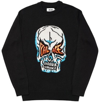 palace-skull-knit-black