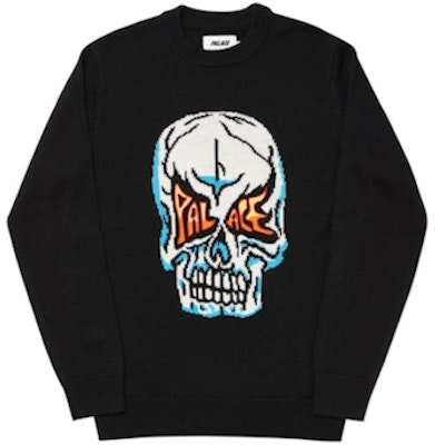 Palace Skull Knit Black Buy Palace Skull Knit Black