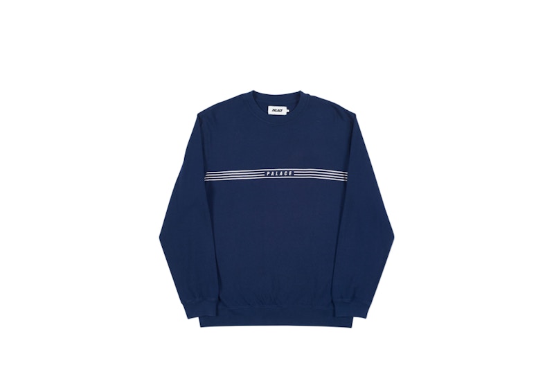 Palace Slicky Crew Navy