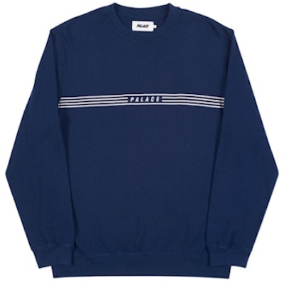 宮殿品牌 Navy色滑面圓領毛衣 Buy 宮殿品牌 Navy色滑面圓領毛衣