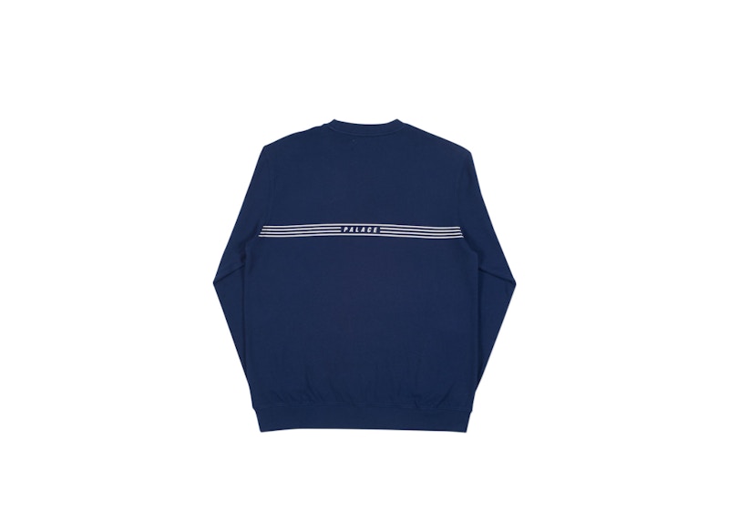 Palace Slicky Crew Navy 圖 2
