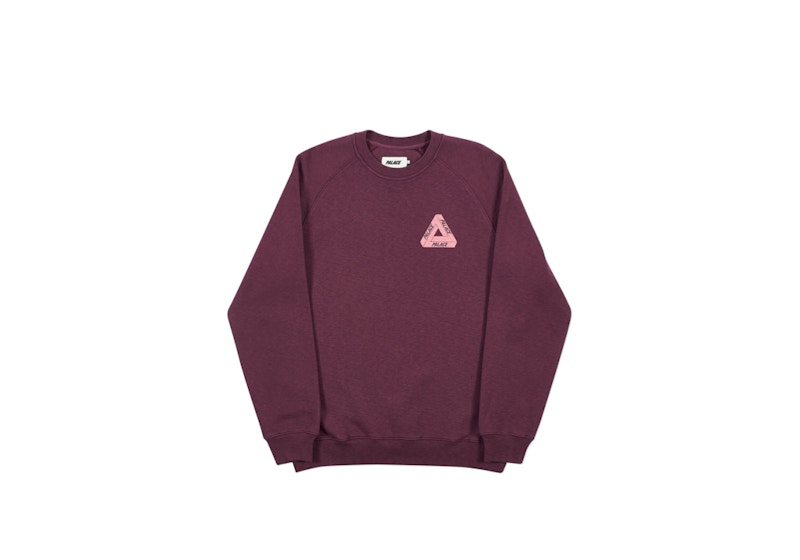 Palace Slub Crew Burgundy