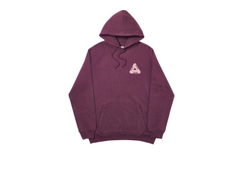 Palace Slub Hood Burgundy