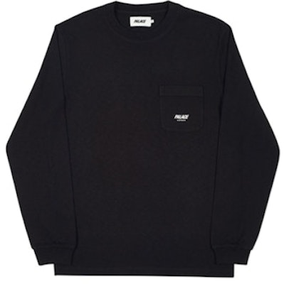 Palace Slub Poket Lengan Panjang Hitam Buy Palace Slub Poket Lengan Panjang Hitam