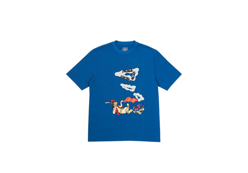 Palace Smoke Sig T-Shirt Blue