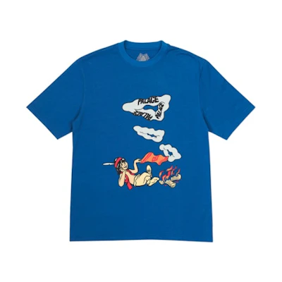 Palace Smoke Sig T-Shirt Blue