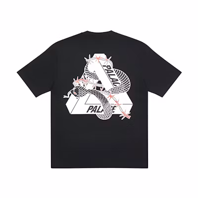 PALACE Snake Logo Unisex Couple T-shirt Black PAL-FW20-02
